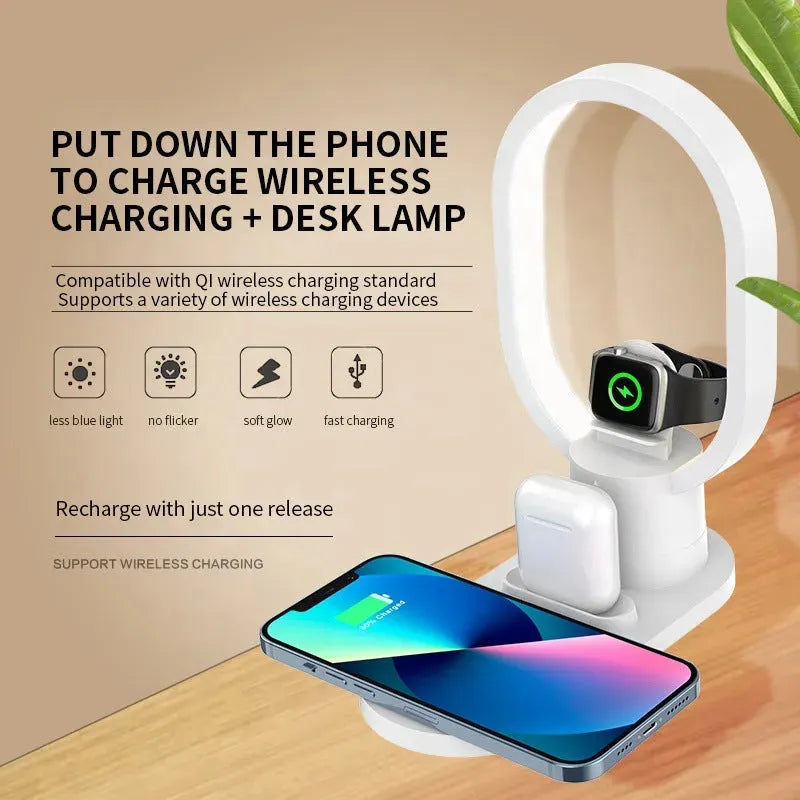 Four In One Wireless Charging For Bedside Lights - Bellarte Enchanté Four In One Wireless Charging For Bedside Lights